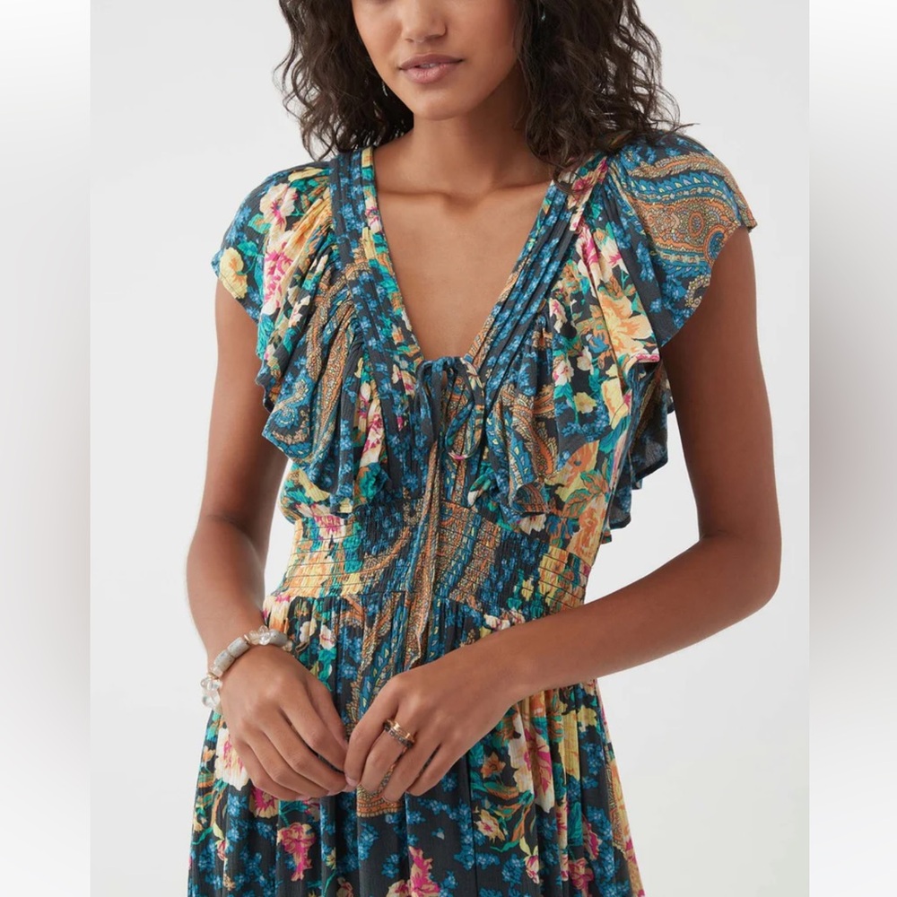 O’Neill Women’s Nolee Floral Paisley Maxi Dress, Size Medium-SOLD OUT - Picture 4 of 13
